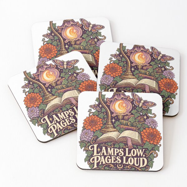 Item preview, Title: Lamps Low Pages Loud Dark Academia designed and sold by networkseen.