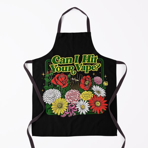 Item preview, Can I Hit Your Vape Funny Floral Retro Vaping Joke designed and sold by NinigFox.