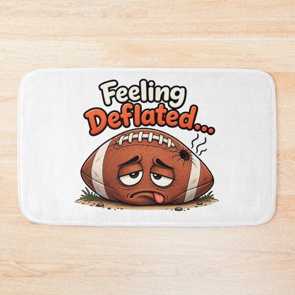 Item preview, Feeling Deflated... Sad Football Cartoon Design designed and sold by RaulWeirdAndFun.