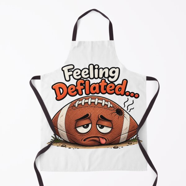 Item preview, Feeling Deflated... Sad Football Cartoon Design designed and sold by RaulWeirdAndFun.