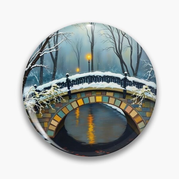 Item preview, A garden bridge in the style of Monet. designed and sold by oldMastersofart.