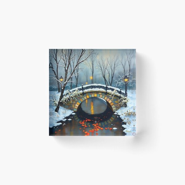 Item preview, A garden bridge in the style of Monet. designed and sold by oldMastersofart.