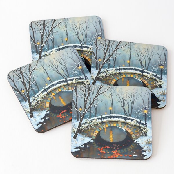 Item preview, A garden bridge in the style of Monet. designed and sold by oldMastersofart.