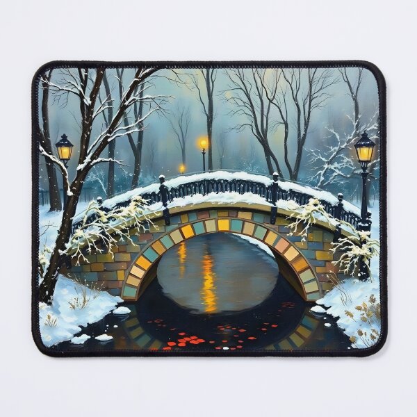 Item preview, A garden bridge in the style of Monet. designed and sold by oldMastersofart.