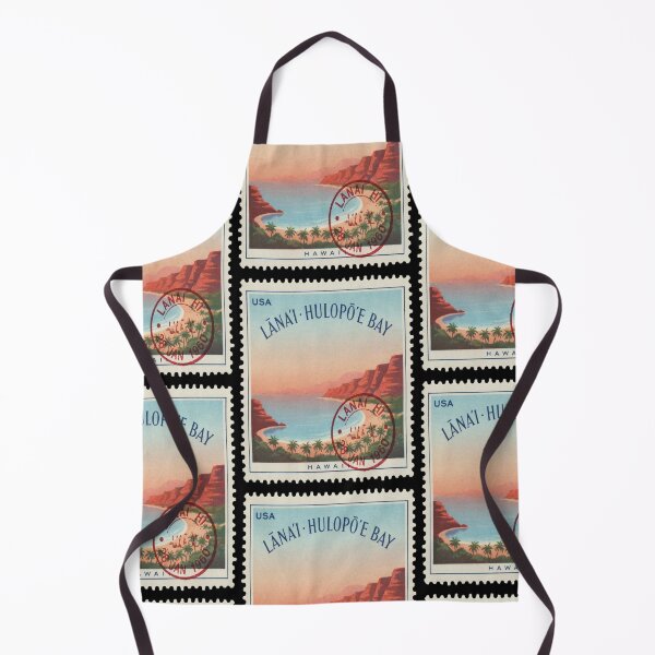 Item preview, Lanai Hawaii Hulopoe Bay Lava Bluff Stamp Sticker designed and sold by stickercuffs.