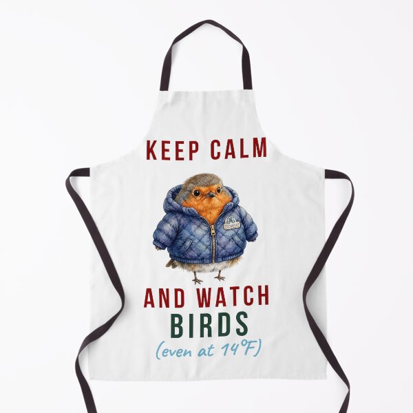 Item preview, Keep Calm And Watch Birds Even At 14°F - Funny Winter Birdwatcher Christmas designed and sold by Neurospicy Trolls.