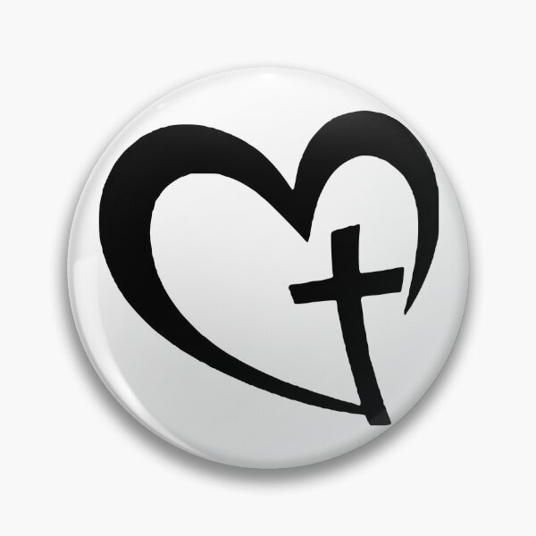 Item preview,  Christian cross and Heart Jesus Christ God Lord  designed and sold by DegraDesign.