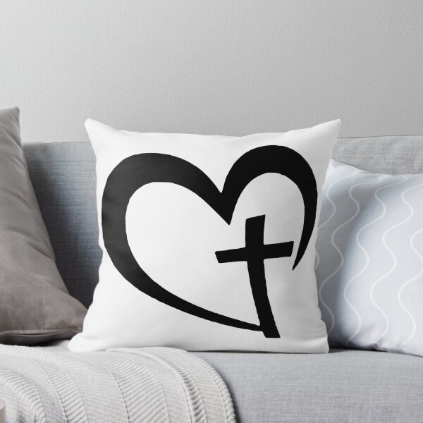 Item preview,  Christian cross and Heart Jesus Christ God Lord  designed and sold by DegraDesign.