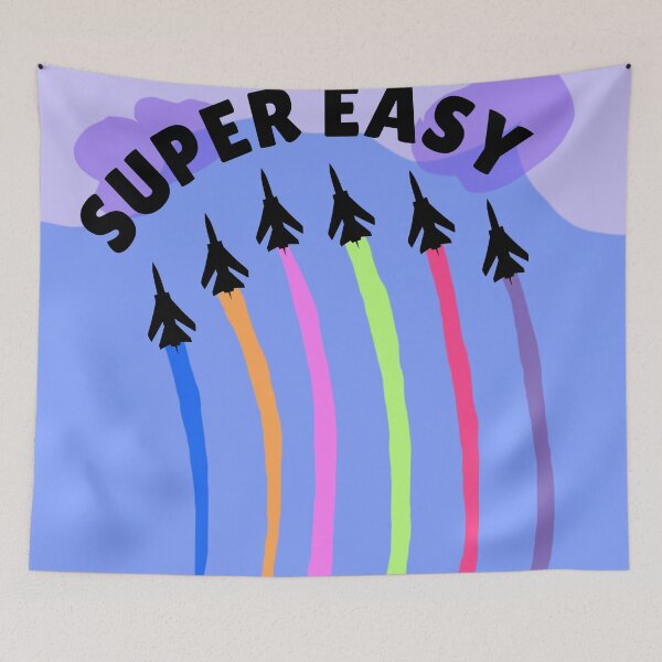 Item preview, Super easy rainbow fighter jets designed and sold by AWADHESH  CHAURASIA.