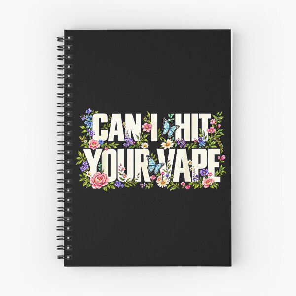 Item preview, Can I Hit Your Vape Funny Floral Retro Vaping Joke designed and sold by NinigFox.