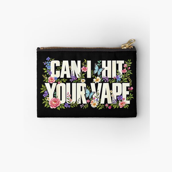 Item preview, Can I Hit Your Vape Funny Floral Retro Vaping Joke designed and sold by NinigFox.