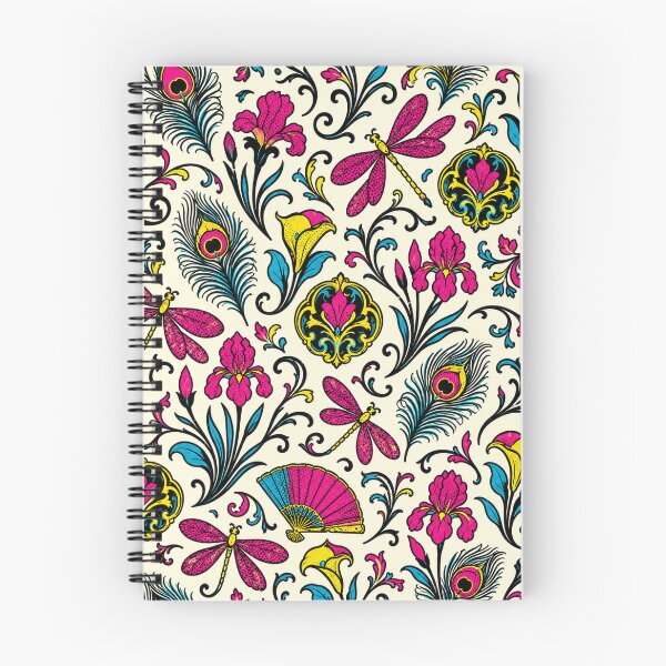 Item preview, Maximalist Dragonfly Floral Pattern, Art Nouveau Botanical Print designed and sold by TM DESIGNS AND MORE.