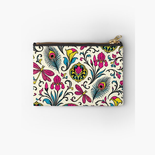Item preview, Maximalist Dragonfly Floral Pattern, Art Nouveau Botanical Print designed and sold by TM DESIGNS AND MORE.
