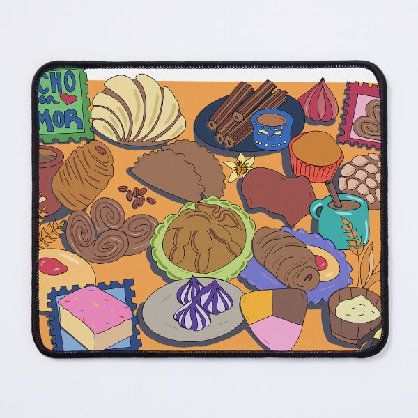 Item preview, Mexican pan dulce pastries digital artwork designed and sold by kuallidesigns.