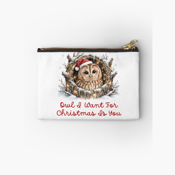 Item preview, Owl I Want For Christmas Is You - Cute Christmas Owl Birder Gift designed and sold by Neurospicy Trolls.