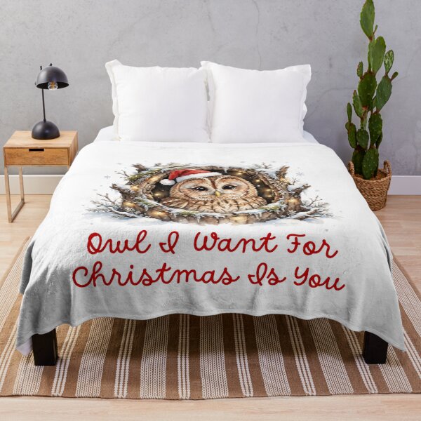 Item preview, Owl I Want For Christmas Is You - Cute Christmas Owl Birder Gift designed and sold by Neurospicy Trolls.