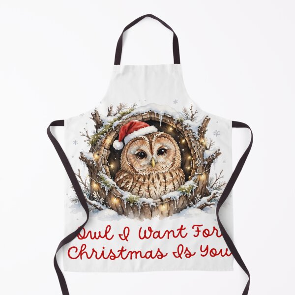 Item preview, Owl I Want For Christmas Is You - Cute Christmas Owl Birder Gift designed and sold by Neurospicy Trolls.