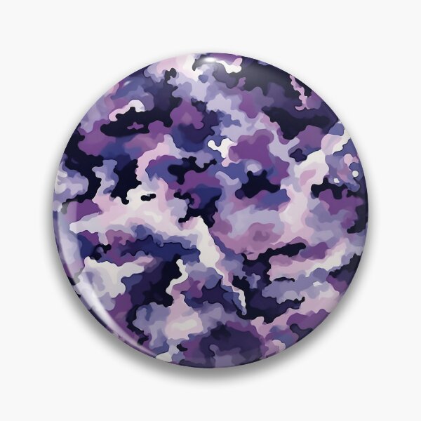 Item preview, Lilac Camo Pattern Soft Purple Cream and Aubergine Camouflage designed and sold by Nine Lives Studio.