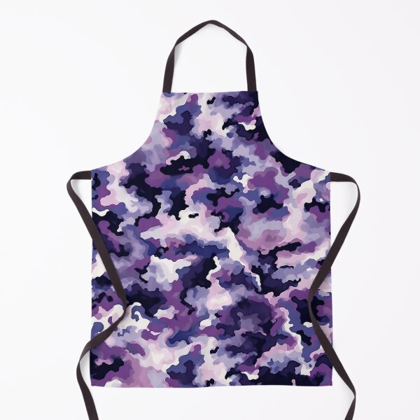 Item preview, Lilac Camo Pattern Soft Purple Cream and Aubergine Camouflage designed and sold by Nine Lives Studio.