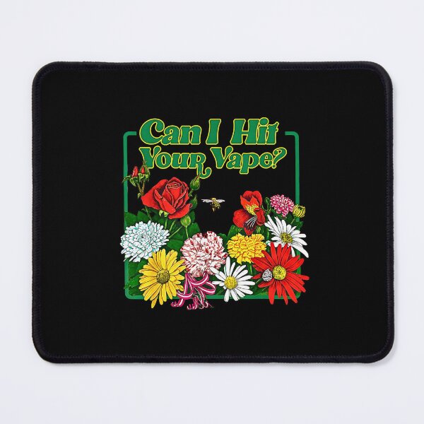 Item preview, Can I Hit Your Vape Funny Floral Retro Vaping Joke designed and sold by NinigFox.