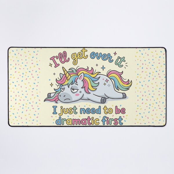 Item preview, Dramatic Unicorn Tired Mood designed and sold by chriswo-design.