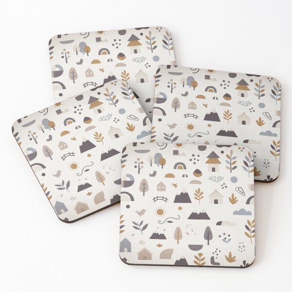Item preview, Whimsical Scandinavian Village  designed and sold by WeaveSphere.