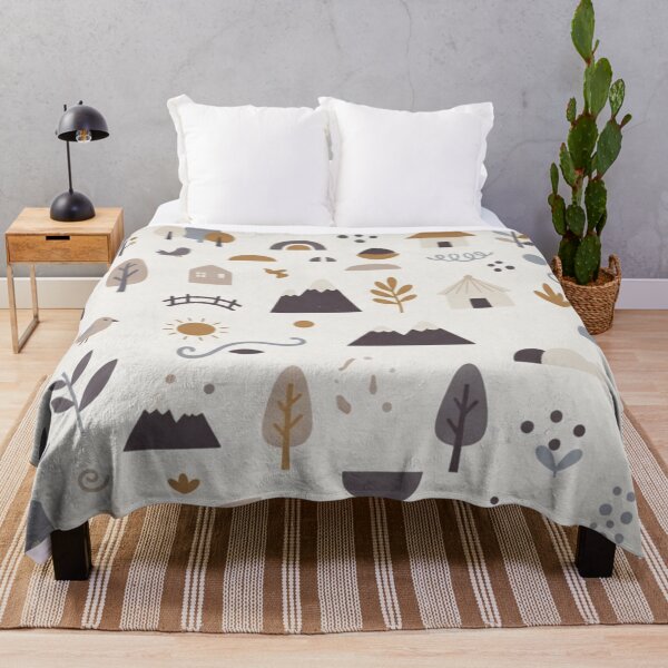 Item preview, Whimsical Scandinavian Village designed and sold by WeaveSphere.