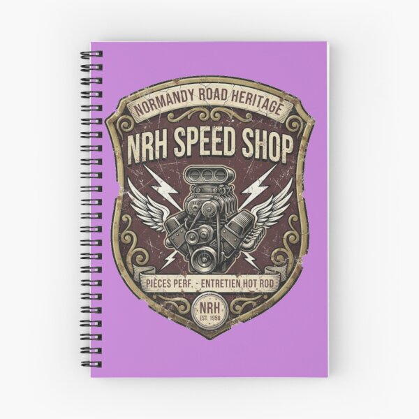 Item preview, Vintage Hot Rod Speed Shop Garage Badge designed and sold by Normandy Road Heritage™ - Vintage Garage Art.