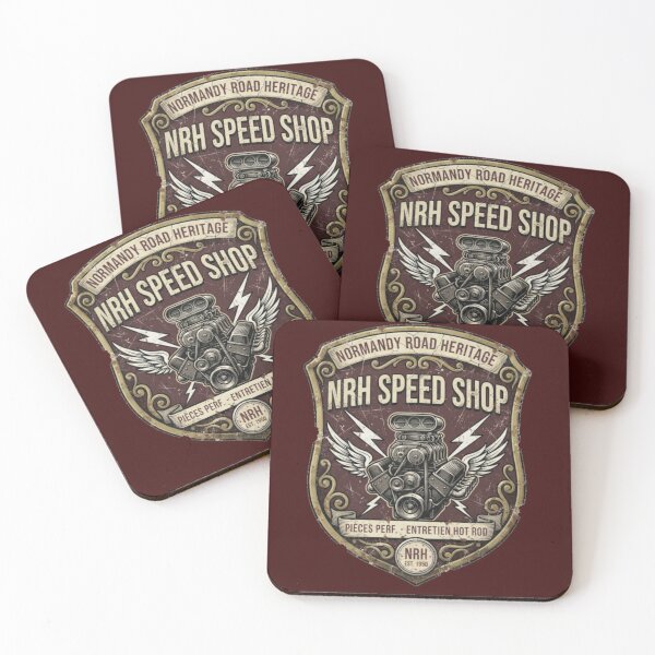 Item preview, Vintage Hot Rod Speed Shop Garage Badge designed and sold by Normandy Road Heritage™ - Vintage Garage Art.