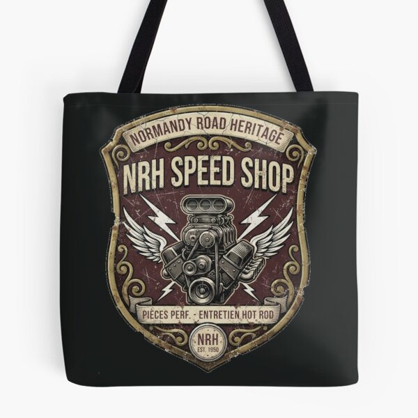 Item preview, Vintage Hot Rod Speed Shop Garage Badge designed and sold by Normandy Road Heritage™ - Vintage Garage Art.