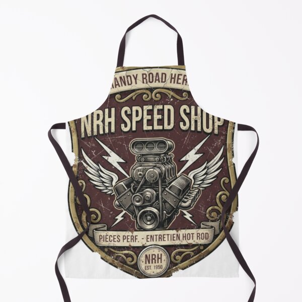 Item preview, Vintage Hot Rod Speed Shop Garage Badge designed and sold by Normandy Road Heritage™ - Vintage Garage Art.