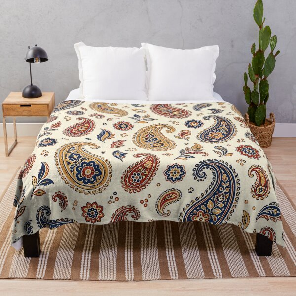Item preview, Vintage Paisley Floral Pattern, Boho Bandana Folk Art Print Design designed and sold by TM DESIGNS AND MORE.
