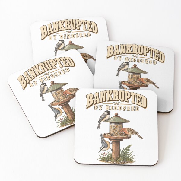 Item preview, Bankrupted By Birdseed Funny Bird Feeder Sparrow T-Shirt, Backyard Bird Lover Gift, Birdwatching Humor Graphic Tee designed and sold by OUICHA.
