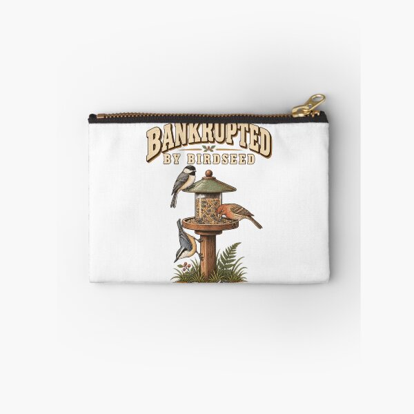 Item preview, Bankrupted By Birdseed Funny Bird Feeder Sparrow T-Shirt, Backyard Bird Lover Gift, Birdwatching Humor Graphic Tee designed and sold by OUICHA.