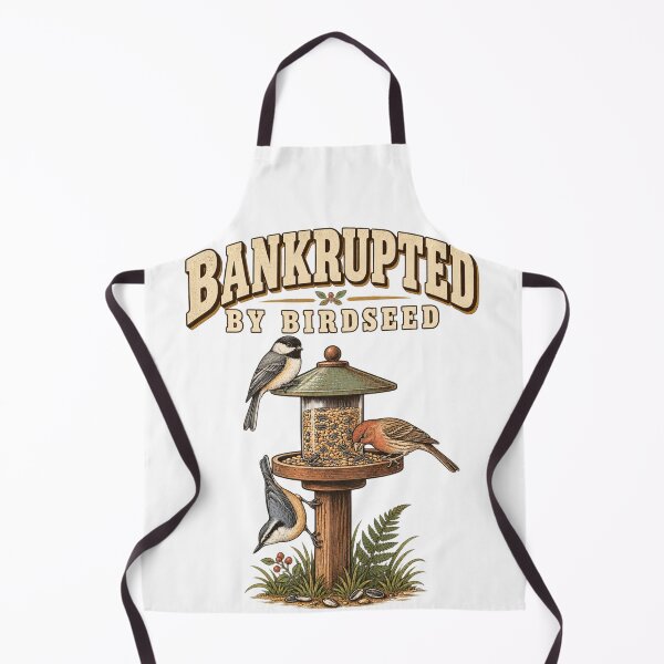 Item preview, Bankrupted By Birdseed Funny Bird Feeder Sparrow T-Shirt, Backyard Bird Lover Gift, Birdwatching Humor Graphic Tee designed and sold by OUICHA.