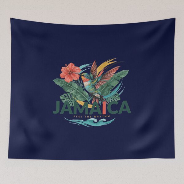 Item preview, Jamaica Feel the Rhythm – Tropical Travel Art designed and sold by Sezee.