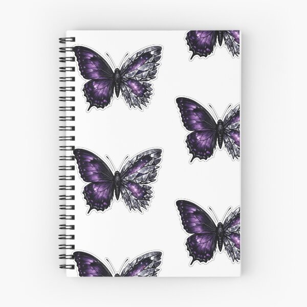 Item preview, Mystic Purple Amethyst Geometric Butterfly Art designed and sold by Ink-verse-.