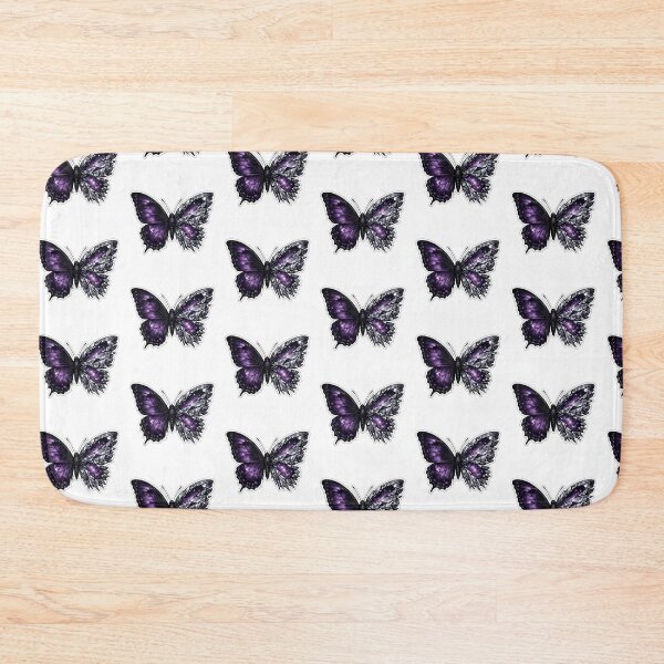 Item preview, Mystic Purple Amethyst Geometric Butterfly Art designed and sold by Ink-verse-.