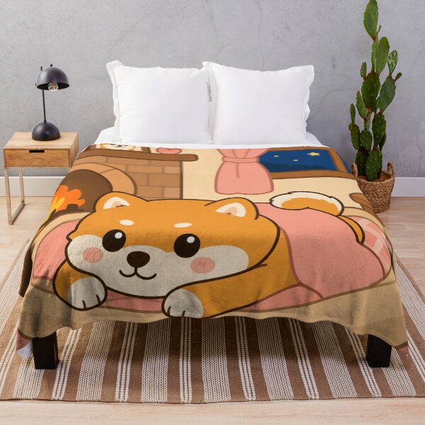 Item preview, Cozy Shiba By The Fireplace designed and sold by Velocity Vignettes.