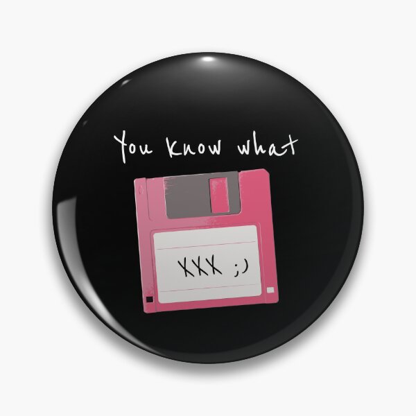 Item preview, You know what – Pink Floppy Disk Retro Computer Humor designed and sold by FeverVoid.