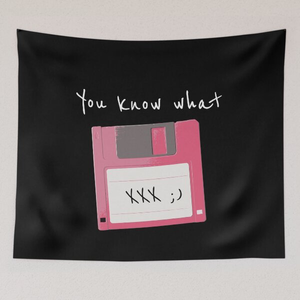 Item preview, You know what – Pink Floppy Disk Retro Computer Humor designed and sold by FeverVoid.