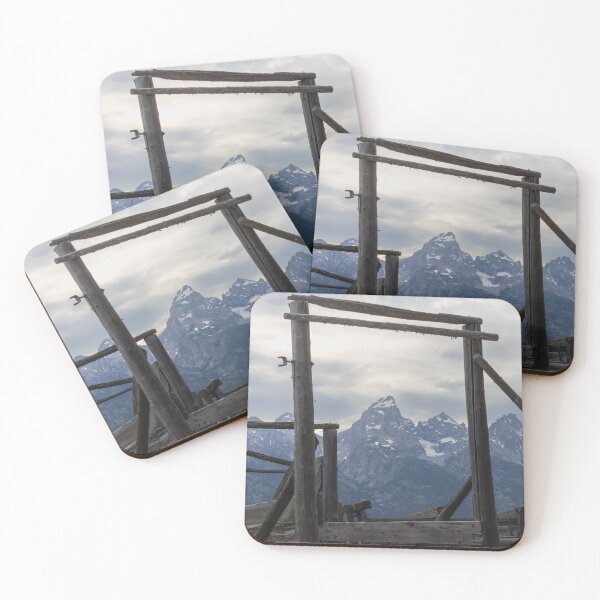 Item preview, Grand Teton Mountains Through Wooden Gate designed and sold by Picture1Perfect.