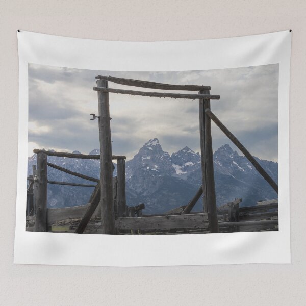 Item preview, Grand Teton Mountains Through Wooden Gate designed and sold by Picture1Perfect.