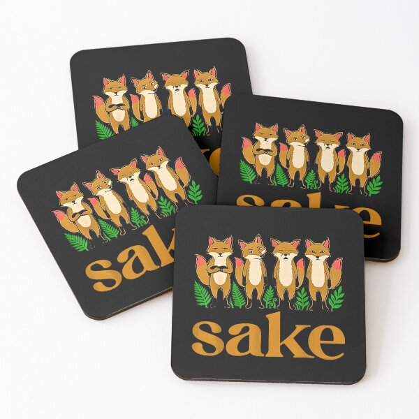 Item preview, Four Fox Sake Funny Animal Pun Sarcastic Fox Lover designed and sold by NinigFox.