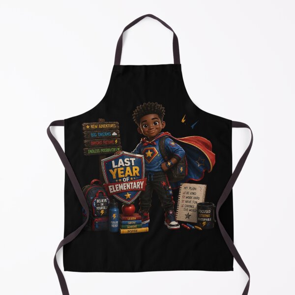 Item preview, First Day of My Last Year in Elementary,Future Hero Last Year Of Elementary School Boy Superhero Shield designed and sold by Crystal-Tree.