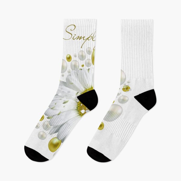 Item preview, Simply Chic White Daisy with Pearls and Gold Elegant Design designed and sold by MinimalAurashop.