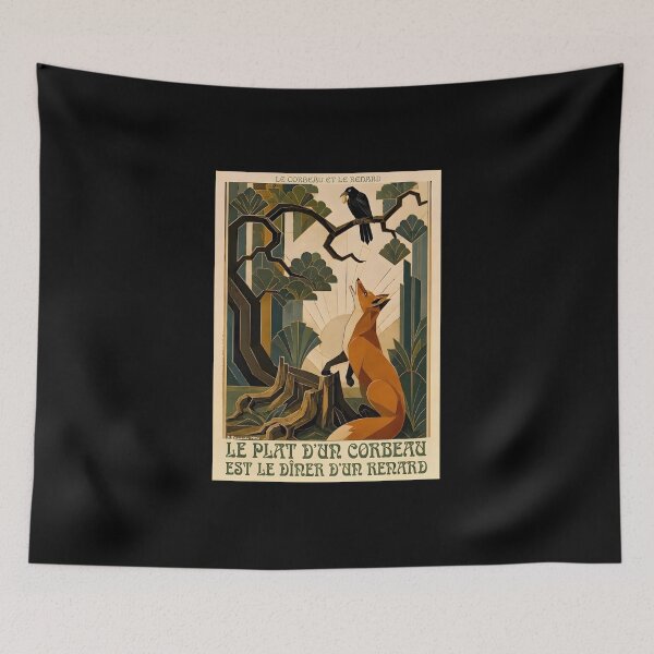Aperçu de l'œuvre Le Corbeau et le Renard créée et vendue par P Bernardo | Art Shop.
