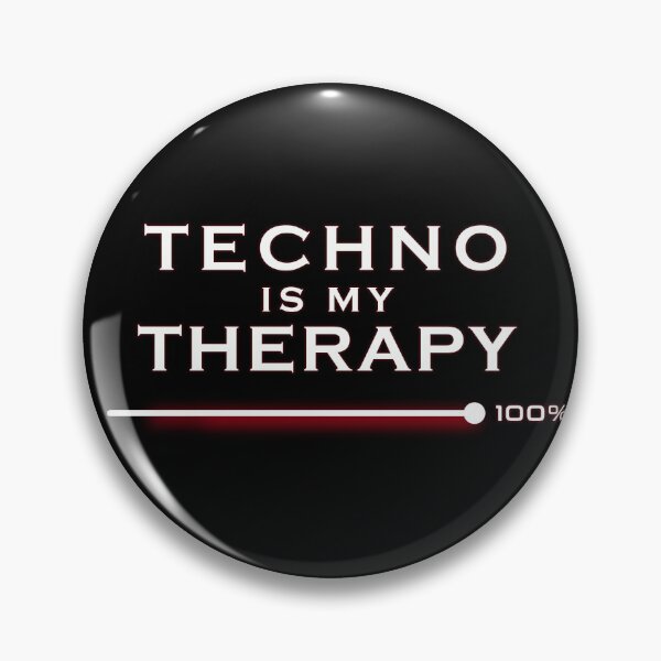 Item preview, Techno Is My Therapy Minimalist Design designed and sold by BEASTATE.