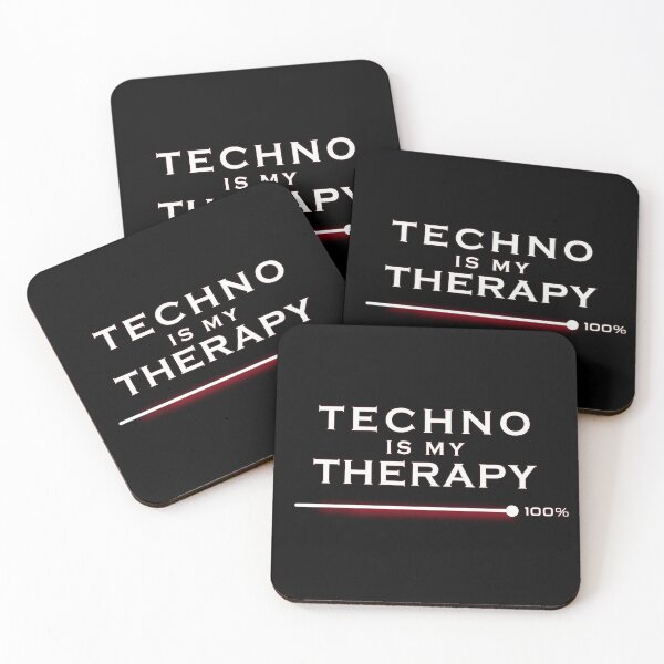 Item preview, Techno Is My Therapy Minimalist Design designed and sold by BEASTATE.