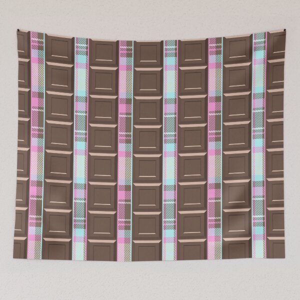 Item preview, Chocolate & Pink-Blue Plaid designed and sold by Dulcheri.